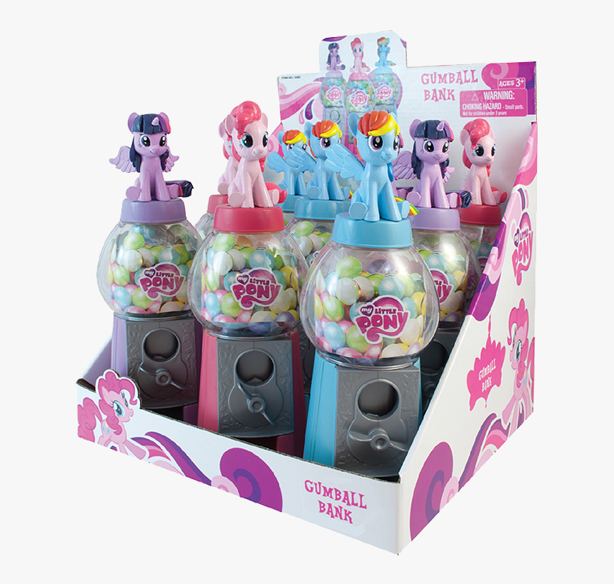 My Little Pony 7 Inch Gumball Bank With Gumballs - My Little Pony, HD Png Download