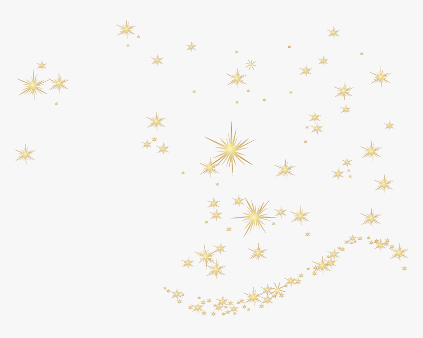 15626 - Christmas Gold Stars Transparent, HD Png Download