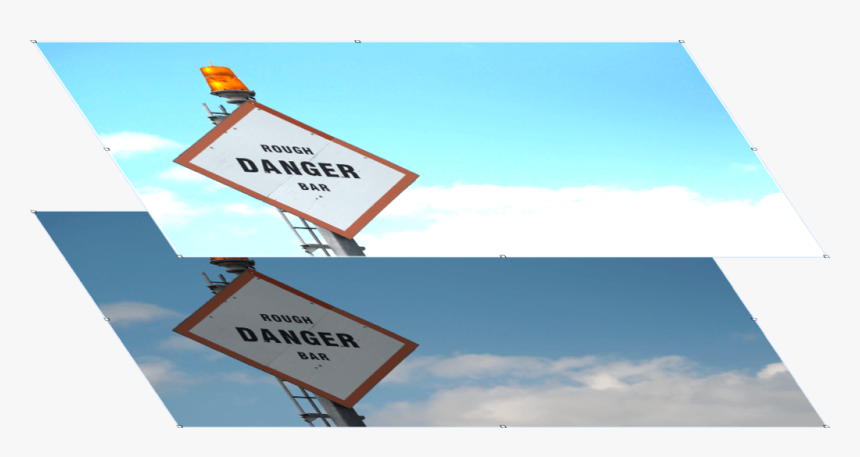 Two Images Stacked On Top Of Each Other - Sign, HD Png Download
