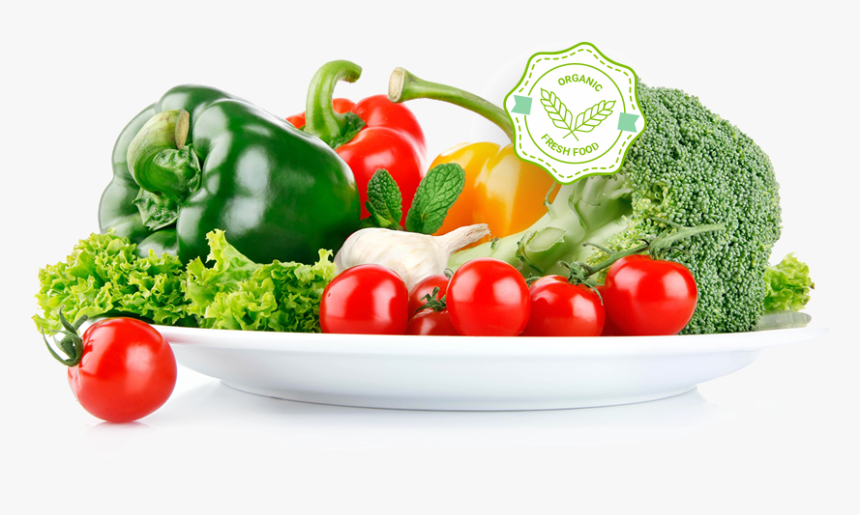 Transparent Fruits And Veggies Png - Fruit And Vegetables Plate Png, Png Download