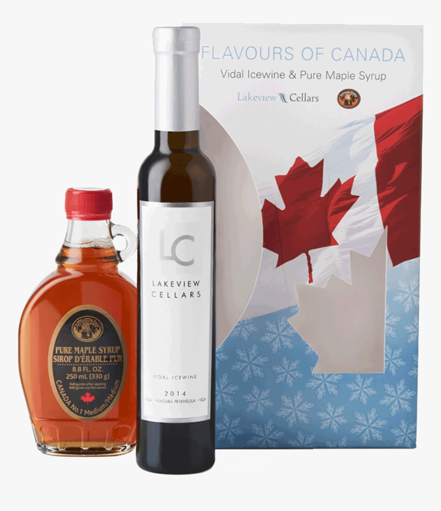 Taste Of Canada Vidal Icewine Vqa & Maple Syrup Gift - Lakeview Cellars, HD Png Download
