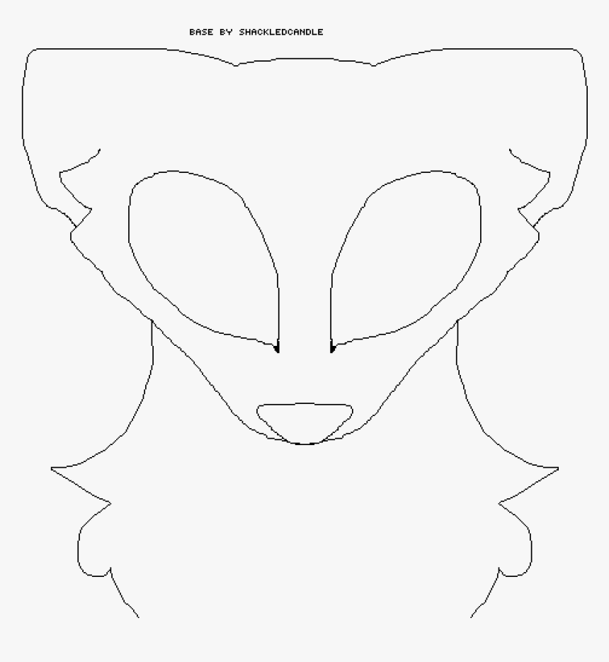 Transparent Wolf Head Png - Line Art, Png Download