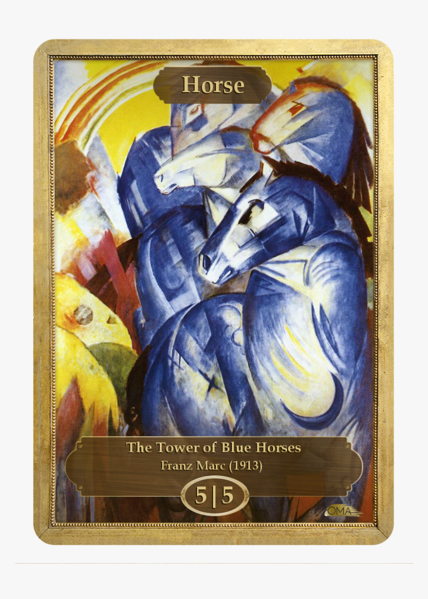 Franz Marc Tower Of Blue Horses, HD Png Download