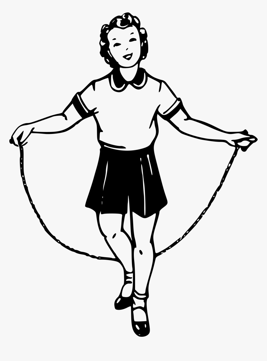 Banner Free Download Girl Jumping Big Image Png - Skipping Rope, Transparent Png