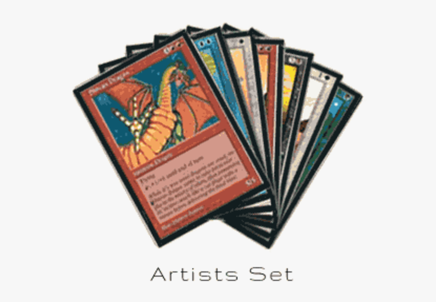Artists - Square Cut Cards Playing, HD Png Download