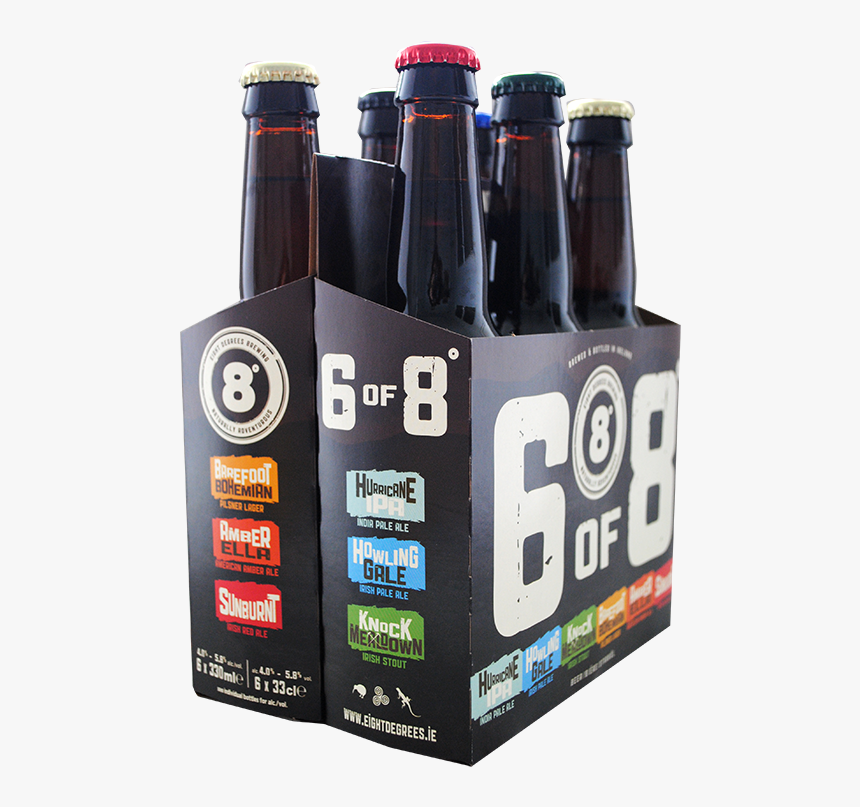 6 Pack Beer Free Clipart - Beer Bottle, HD Png Download
