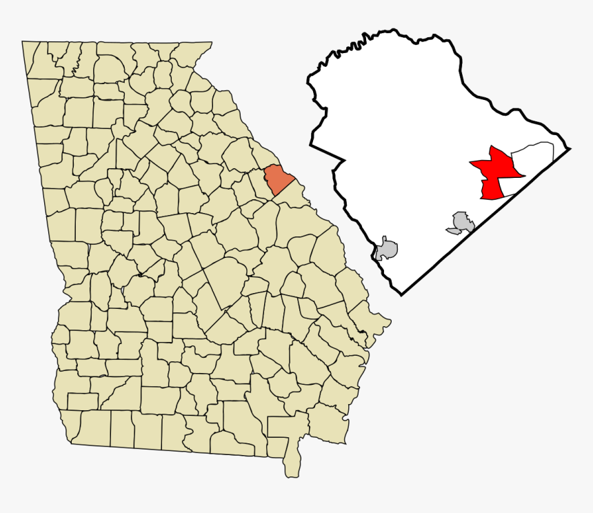 Watkinsville Georgia On Map, HD Png Download