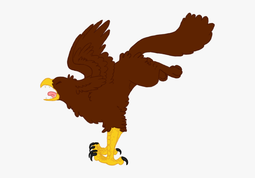 Bald Eagle Clipart - Aguila Llevando Una Gallina Animado, HD Png Download