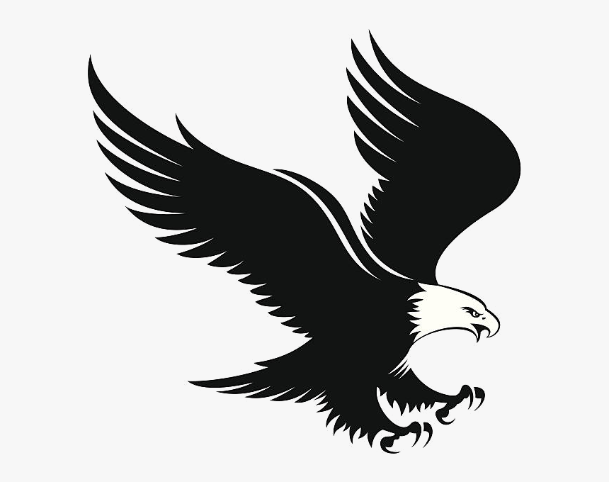 free eagle black and white clipart images