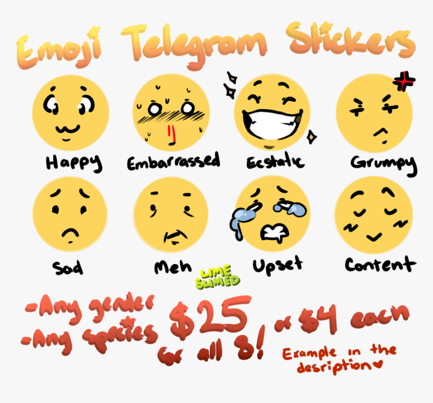Telegram Stickers Anyone - Smiley, HD Png Download