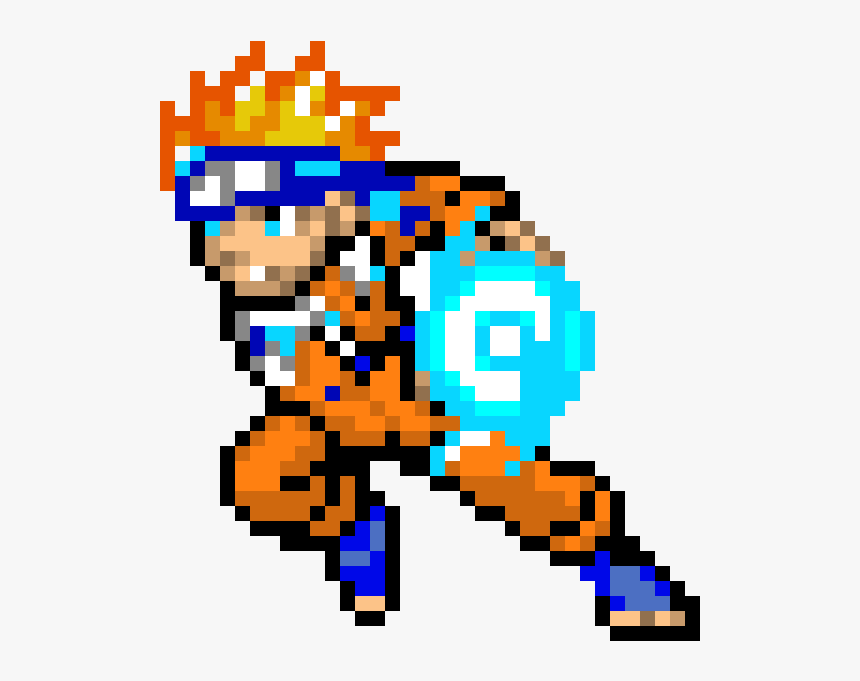 Naruto Pixel Art, HD Png Download
