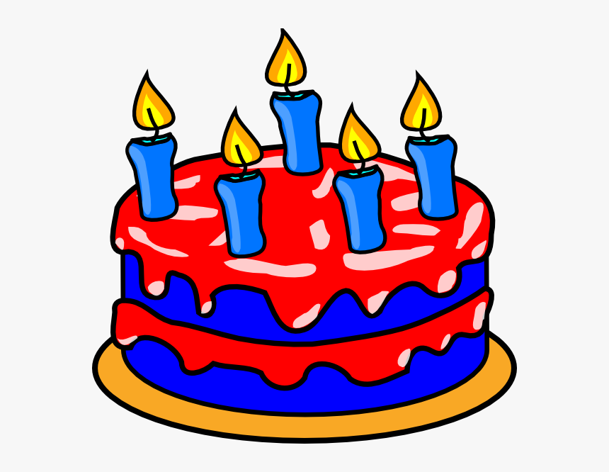 Cake Barcelona Svg Clip Arts - Birthday Cake Clip Art, HD Png Download