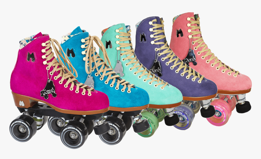 Skates - Moxi Suede Roller Skates, HD Png Download