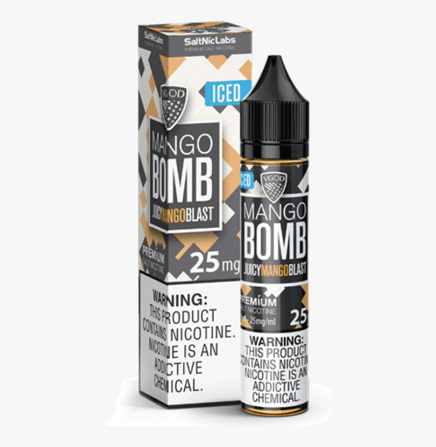 Iced Mango Bomb By Vgod Salt Nic 30ml - Vgod Stig Lush Ice, HD Png Download