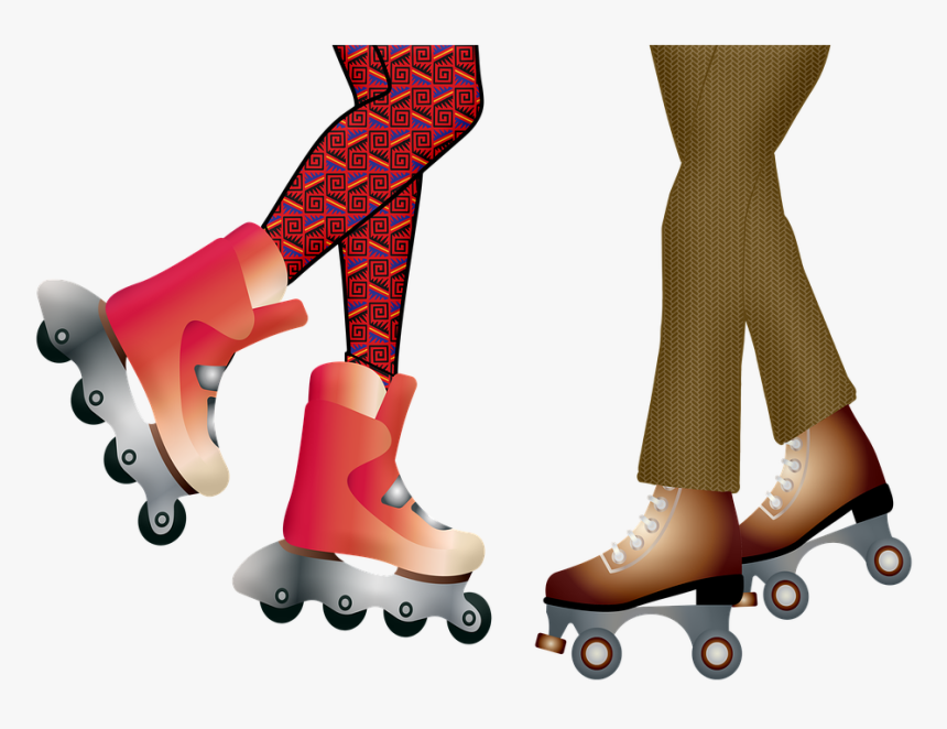 Roller Skating Legs, Roller Blading, Skating - Aggressive Inline Skating, HD Png Download