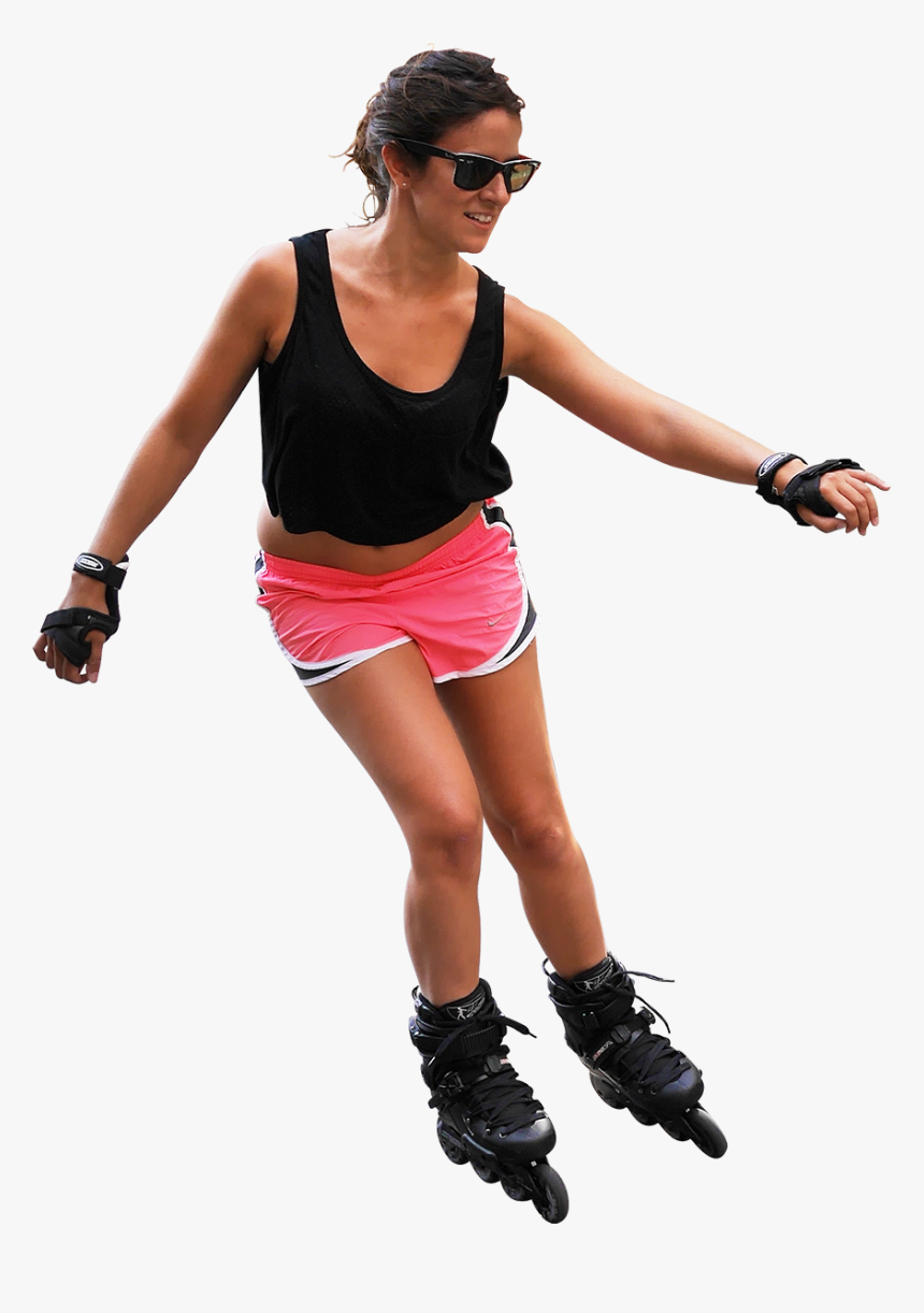 Artistic Roller Skating - People Roller Skating Png, Transparent Png