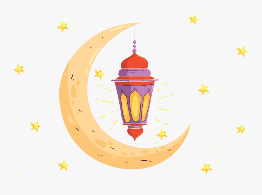 Ramadan Moon And Stars Png - Illustration, Transparent Png