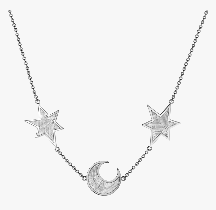 Star Moon Necklace Png, Transparent Png