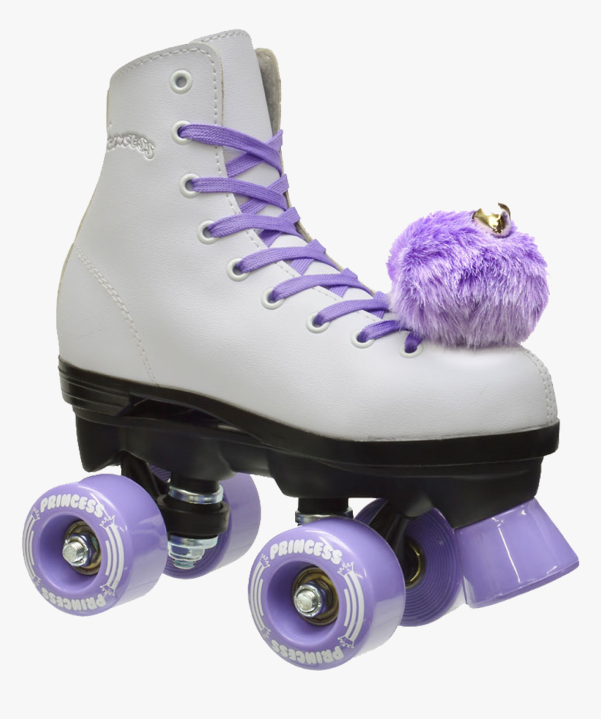 Patines Clasicos Blanco Y Morado, HD Png Download