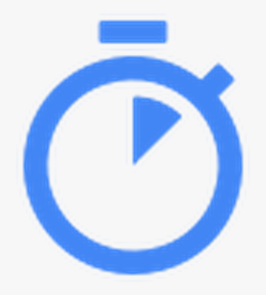 Stopwatch Icon Blue - Circle, HD Png Download