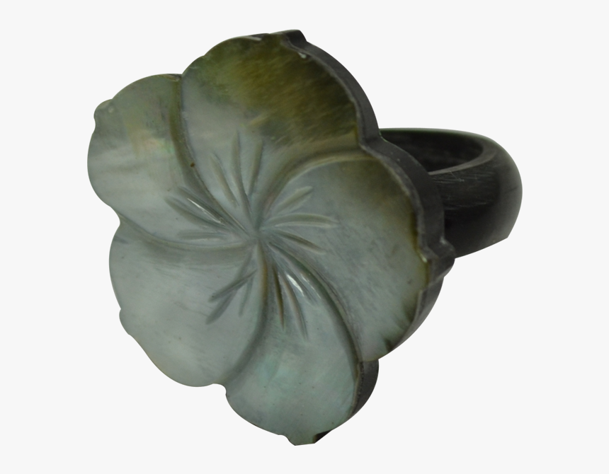 Ring Mop-carved Hibiscus Flower - Brooch, HD Png Download