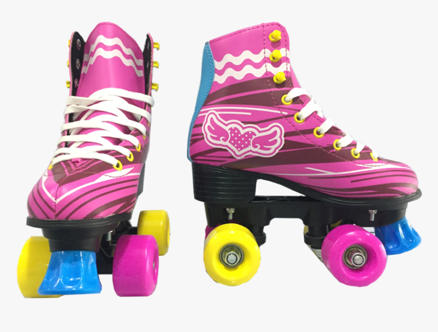 Roller Skate Pink Wings, HD Png Download