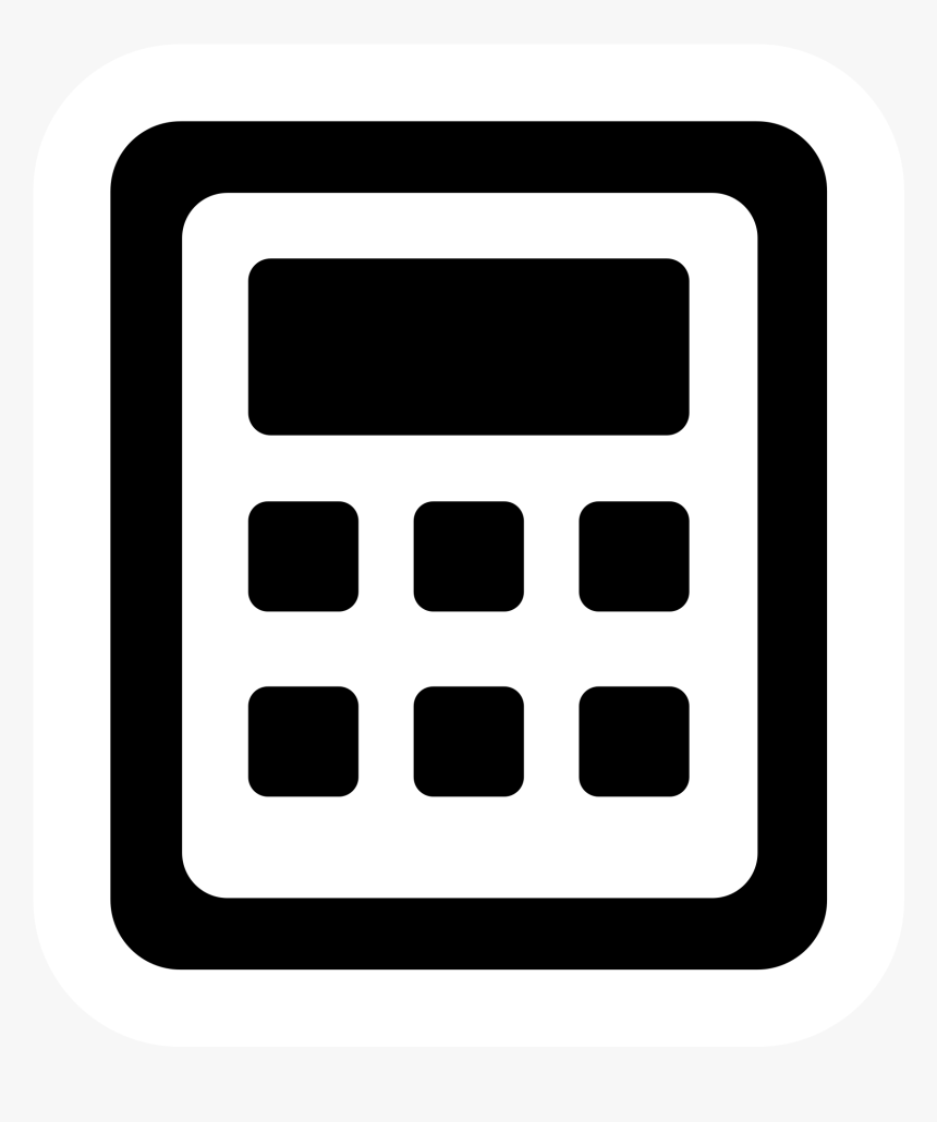 High Contrast Accessories Calculator Svg, HD Png Download