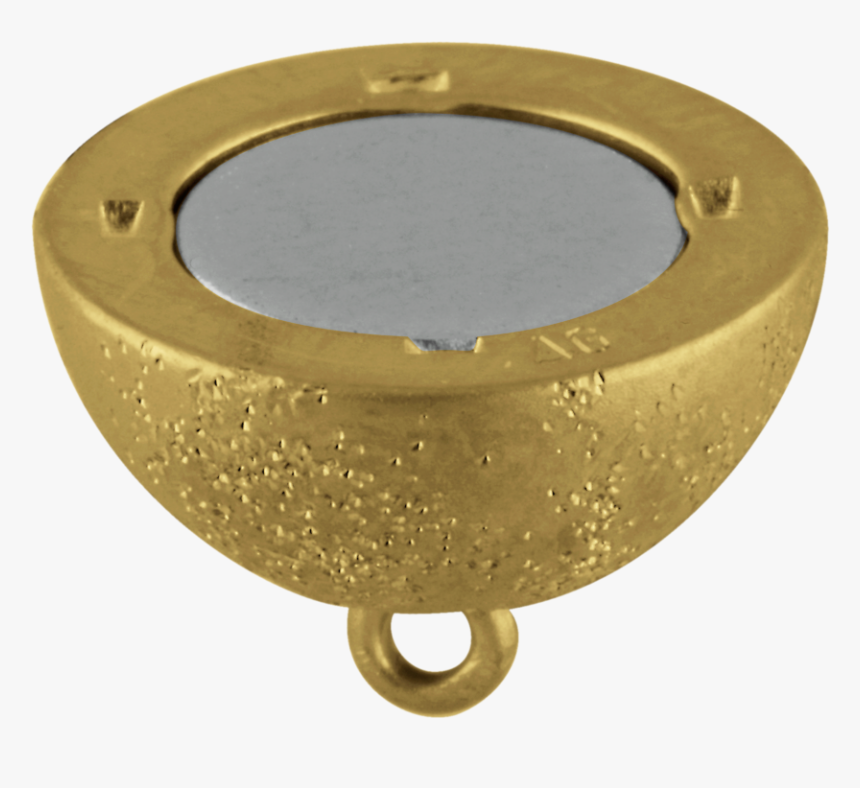 Magnet Clasp Decorated With Stardust 925/ Gold Plated - Brass, HD Png Download