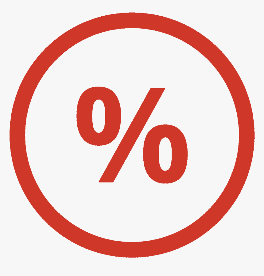 Red Percent Symbol - Social Media Platforms Do Employers Check, HD Png Download