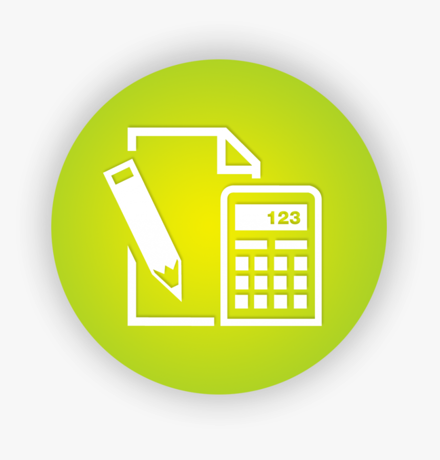 Paper Pencil And Calculator Icon - Castel Del Monte, HD Png Download