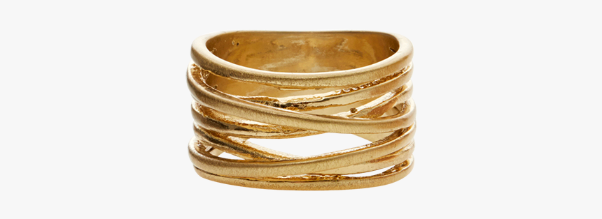 Tara Wrap It Ring Gold Plating 
 Title Tara Wrap It - Bangle, HD Png Download