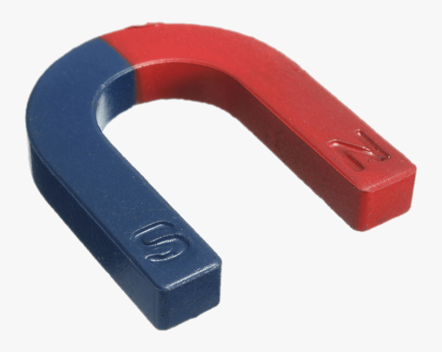 Red And Blue Horseshoe Magnet - Horseshoe Magnet Transparent, HD Png Download