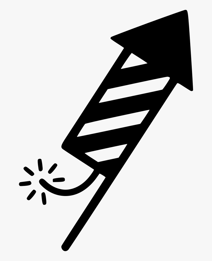 Transparent Rocket Icon Png - Fourth Of July Clipart Black And White, Png Download