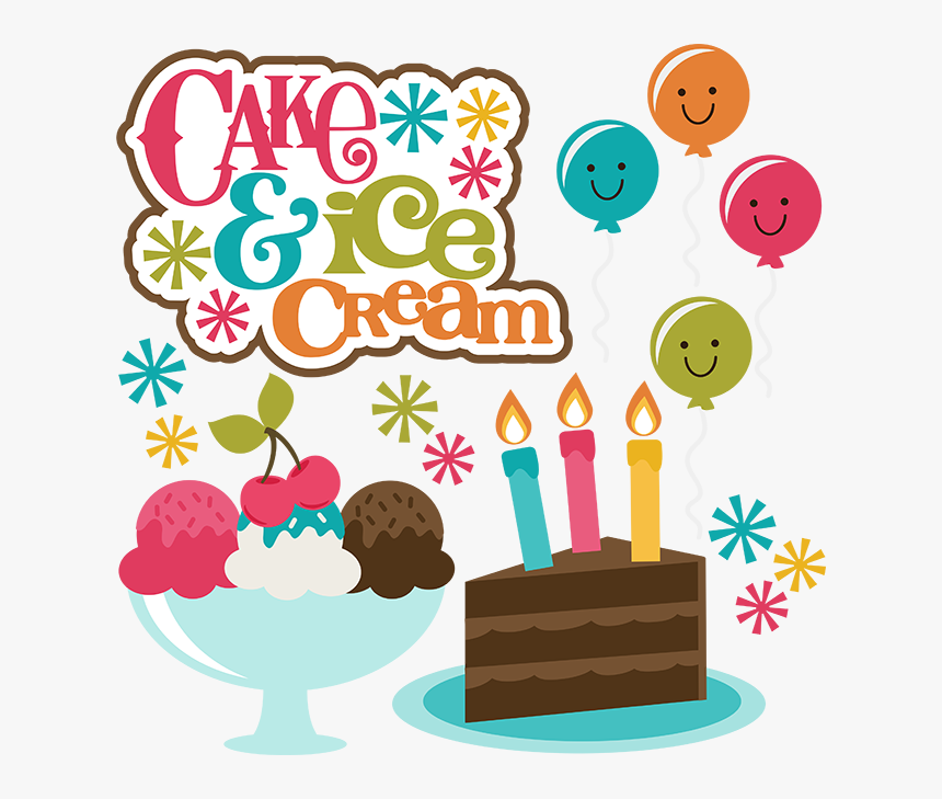 Birthday Cake And Ice Cream Clipart, HD Png Download