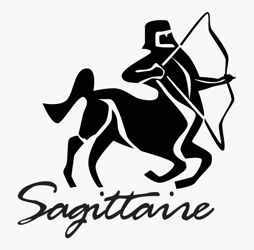 Zodiac Sagittarius Sign Outline Tattoo Design Photo - Signature Financial Group, HD Png Download