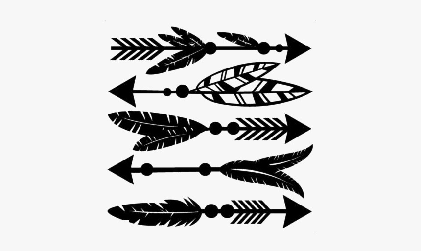 Cute Arrow Designs Png Transparent Images - Cute Feather And Arrows, Png Download