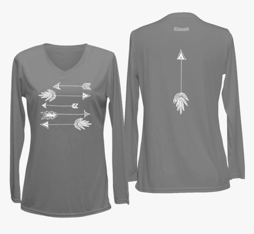Women S Reflective Long Sleeve Shirt - Womens Running Long Sleeves Shirt, HD Png Download