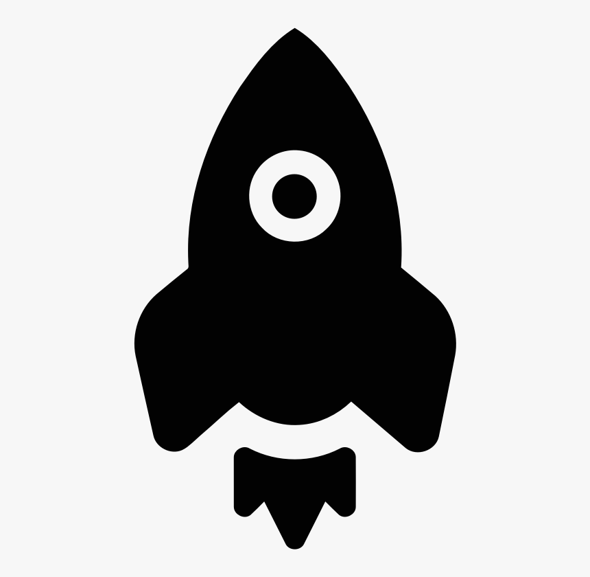 Rocket - Cartoon Rocket Silhouette, HD Png Download