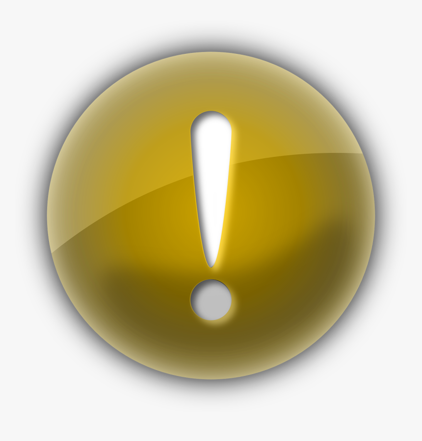 Icono Advertencia Amarillo Circulo, HD Png Download
