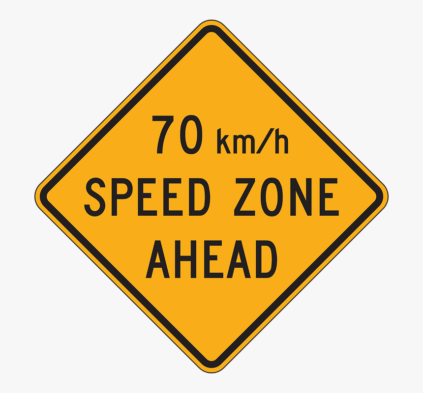 Slow Clipart Car Safety - Sign, HD Png Download