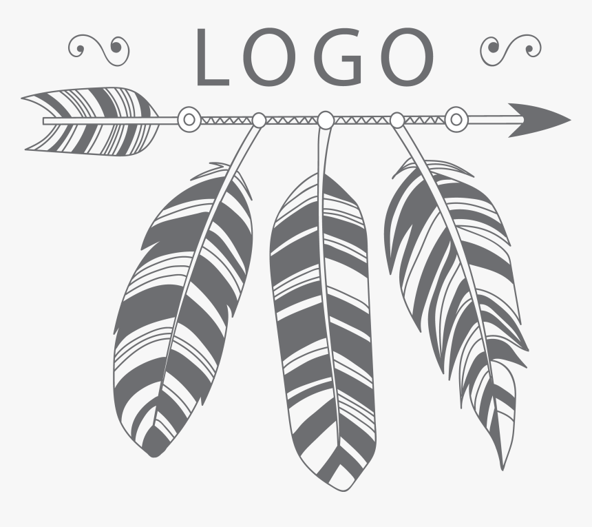 Clip Art Arrows And Feathers - Earrings, HD Png Download