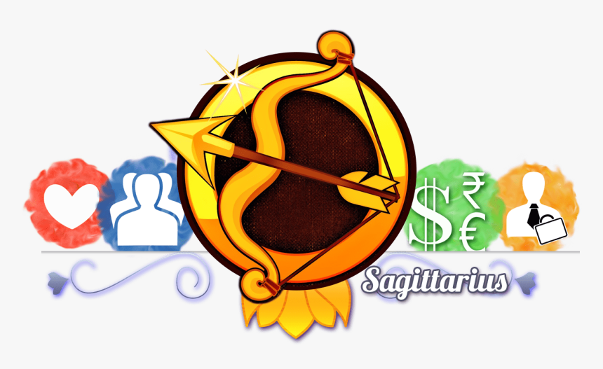 Sagittarius Clipart Cool - Sagittarius Symbol Wallpaper Hd, HD Png Download