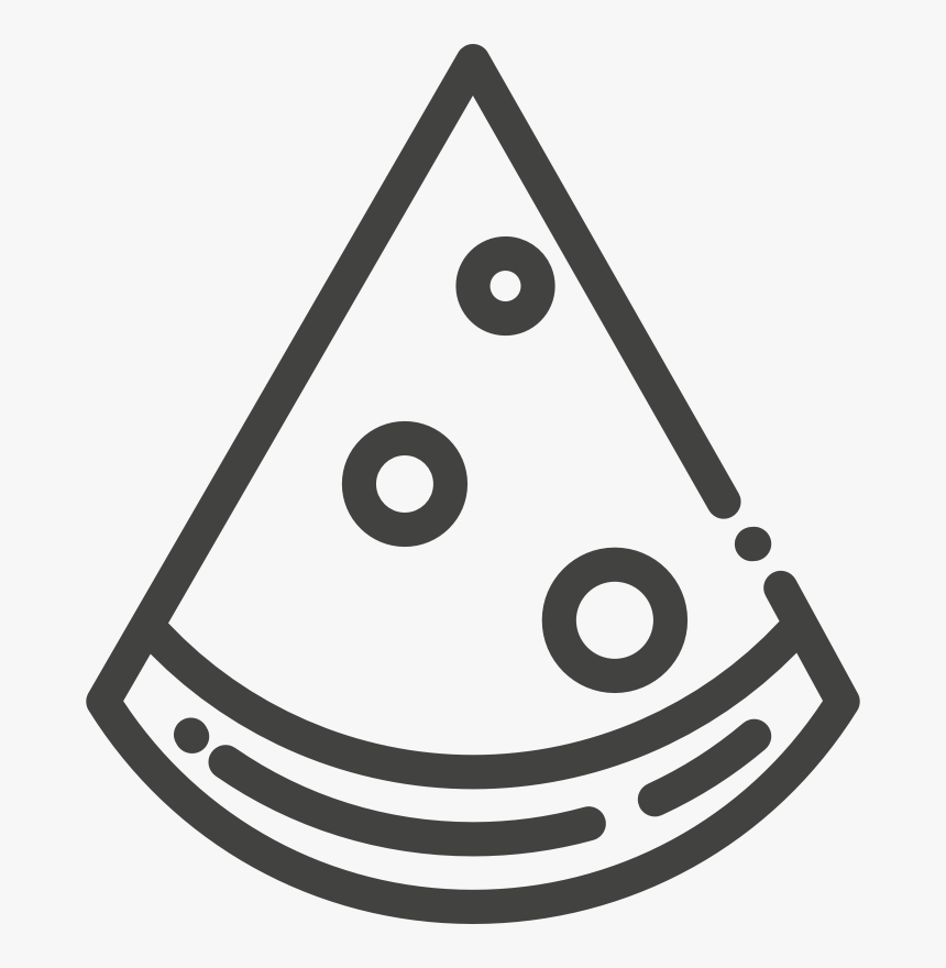 Triangle,area,symbol - Pizza Vector Black And White, HD Png Download