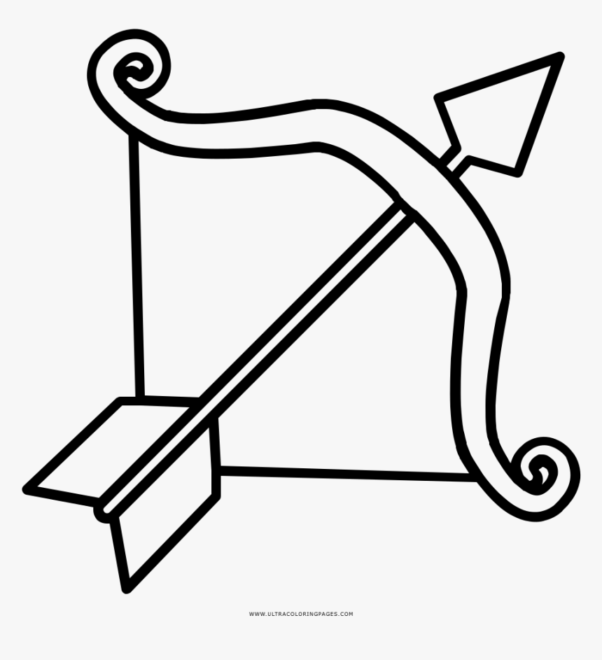 Sagittarius Coloring Page - Line Art, HD Png Download