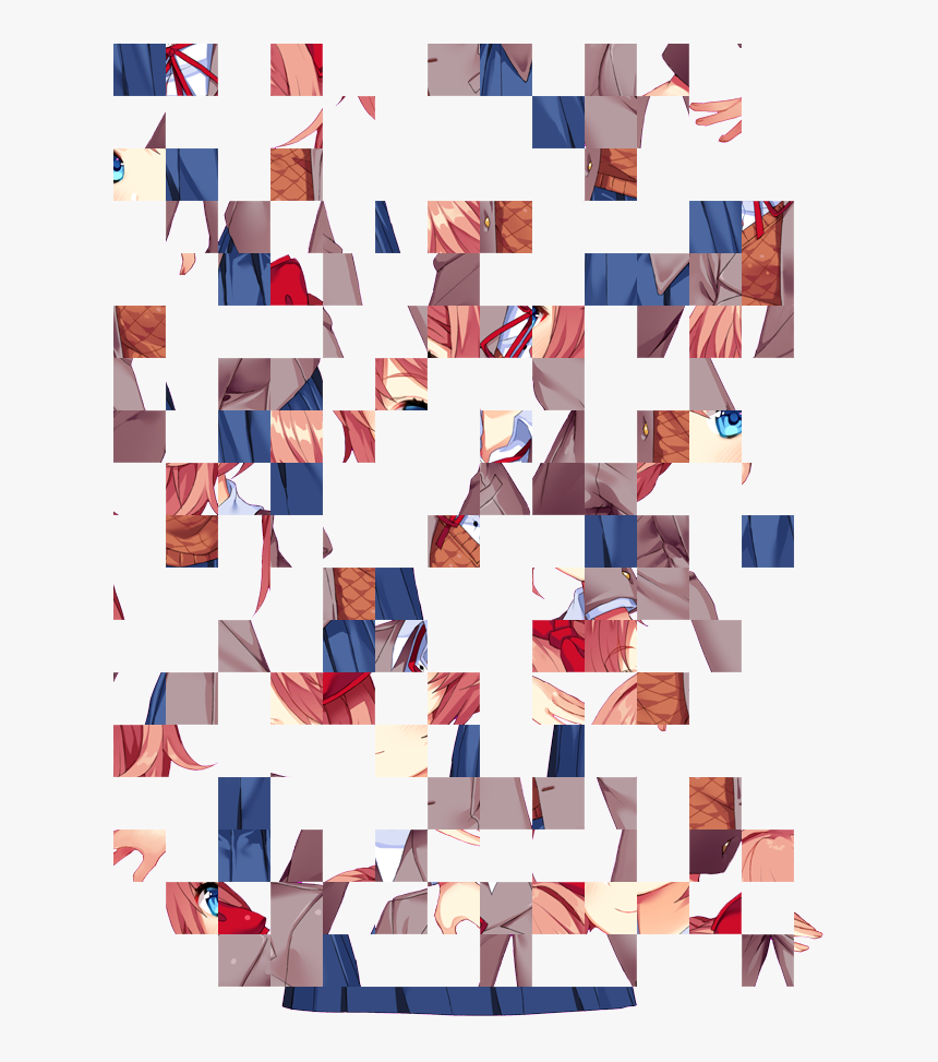 Image Png Doki Literature - Glitch Monika Doki Doki Png, Transparent Png