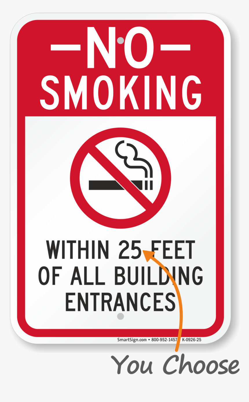 No Smoking Within 7 Meters Of Building, HD Png Download