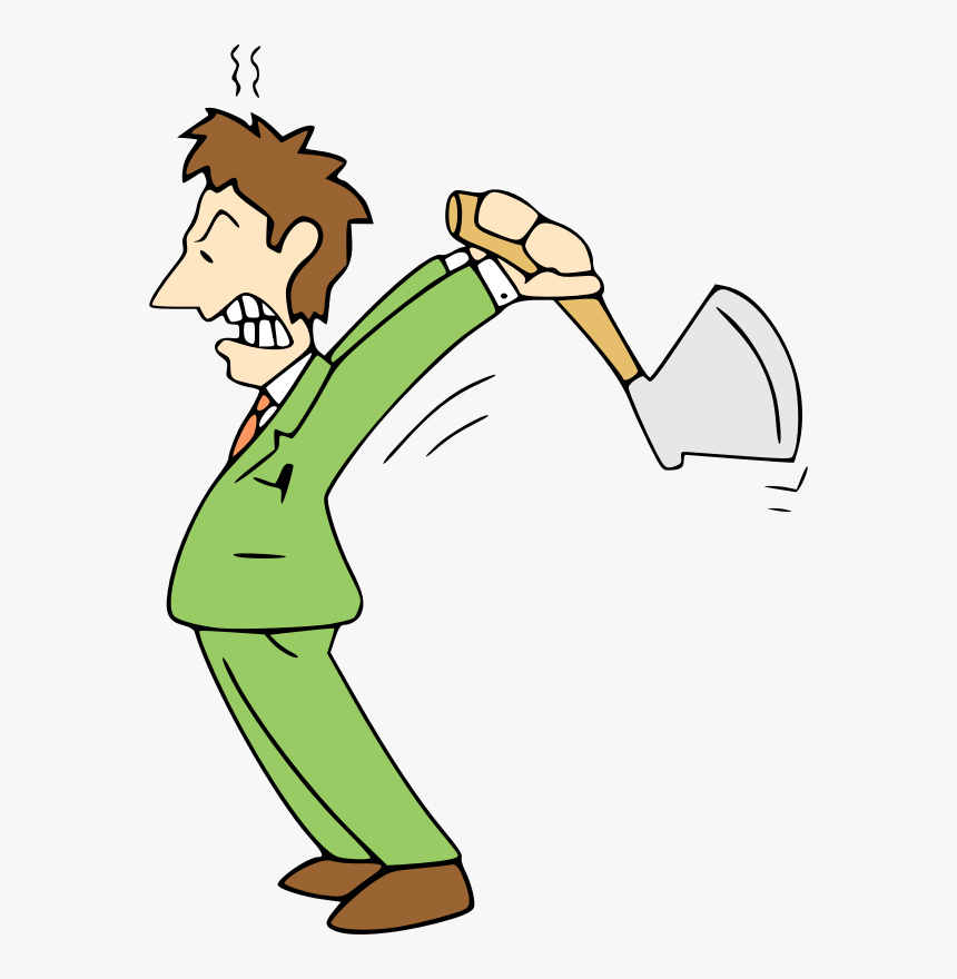 Clipart Royalty Free Stock Angry Man Png Images Free - Man With Axe Png, Transparent Png