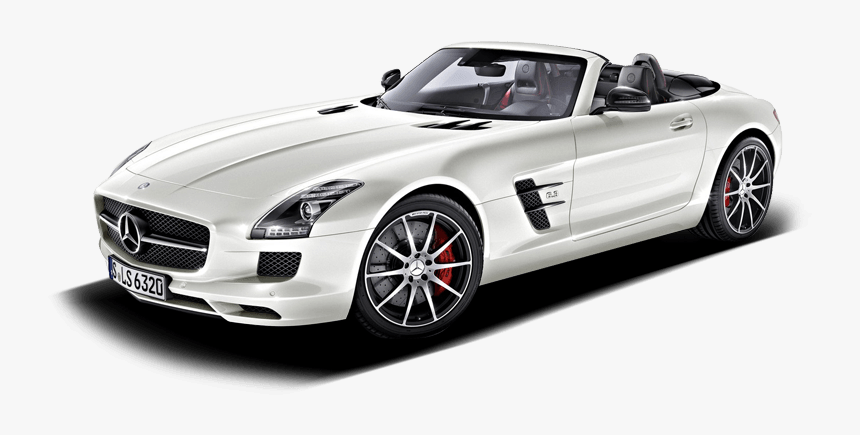 White Mercedes Amg - 2013 Mercedes Benz Sls Amg, HD Png Download