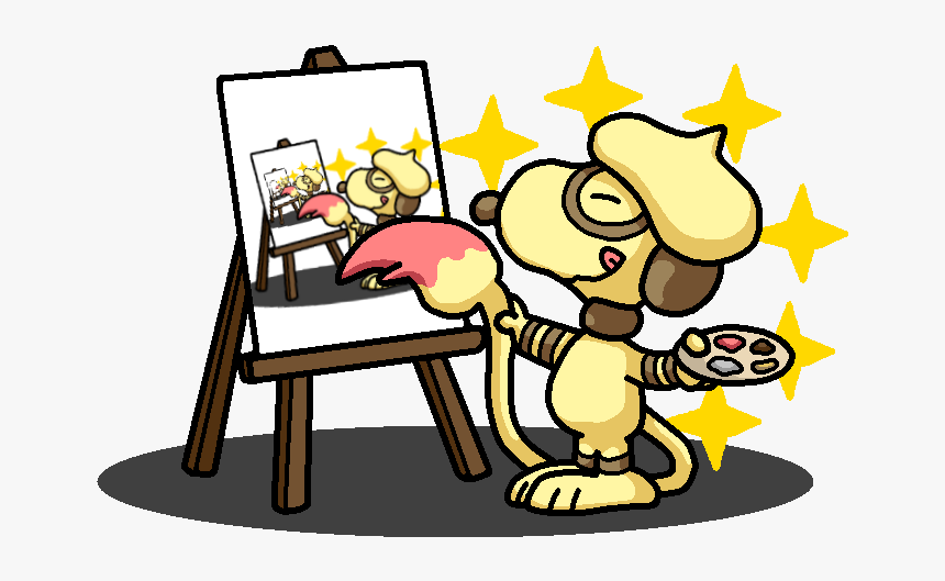 Shiny Smeargle Snoopy By Shawarmachine - Shiny Smeargle, HD Png Download