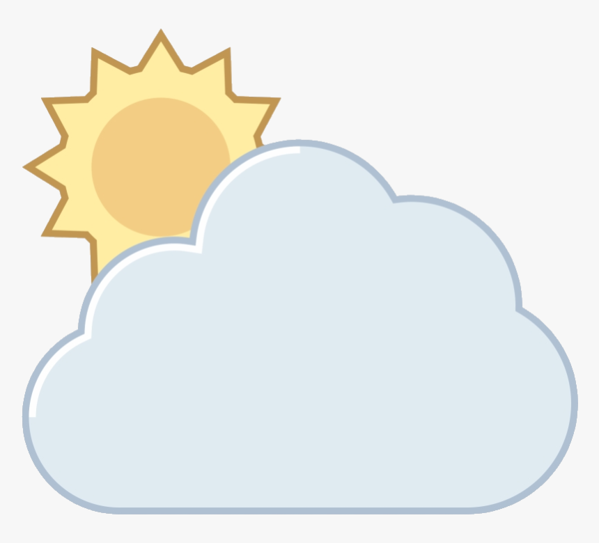 Partly Cloudy Free Weather Icon Fixed-gear Bicycle - Partly Cloudy, HD Png Download
